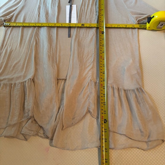 Piazza Del Tempio Long‎ Sleeve See Through Women’s Cardigan LG NWT - Picture 9 of 9